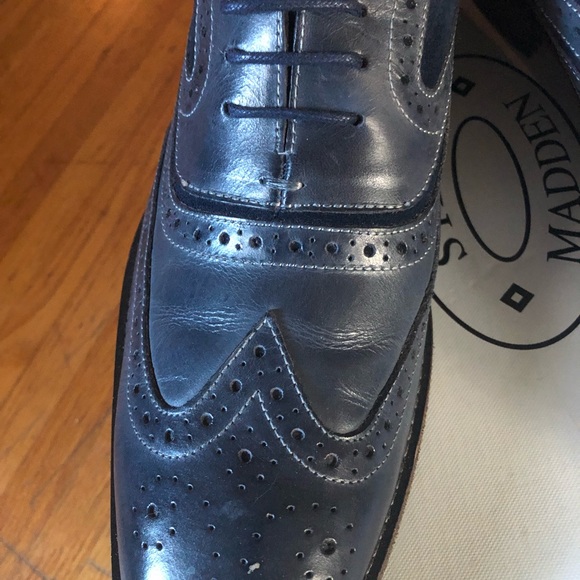 Steve Madden Blue Suede Oxford Brogues 👞 - Picture 7 of 8